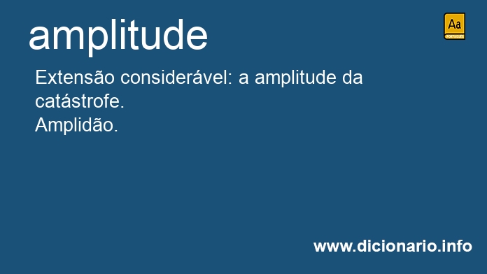 Significado de amplitude