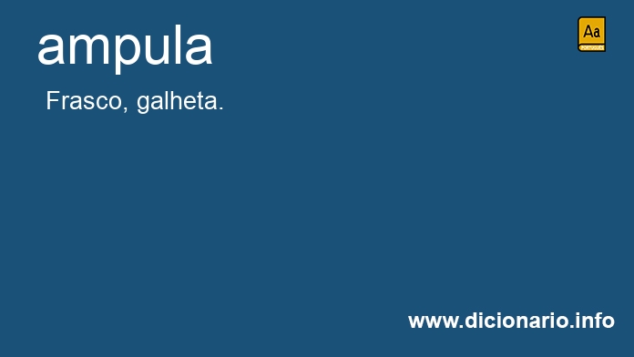 Significado de ampula
