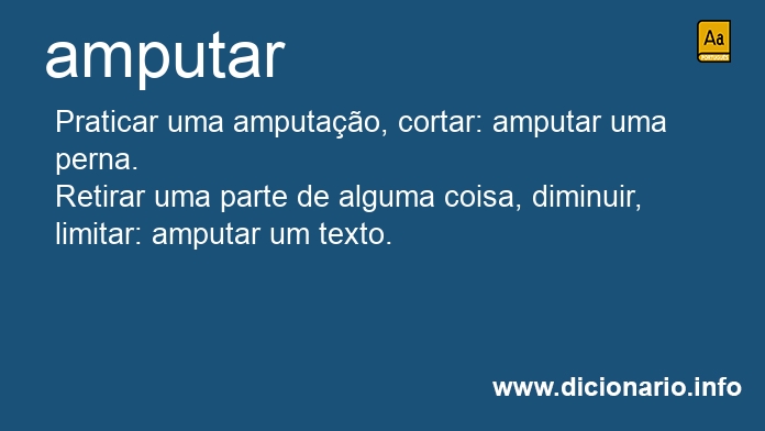 Significado de amputar