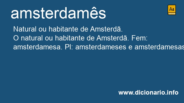 Significado de amsterdams