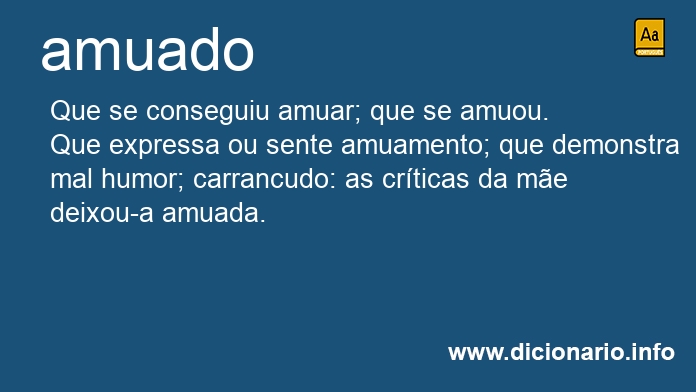 Significado de amuados