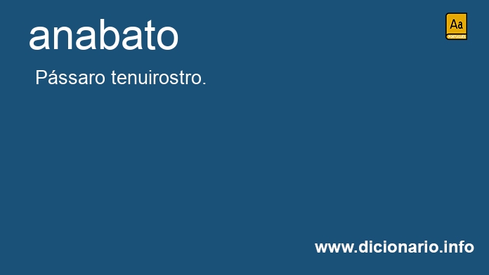 Significado de anabato