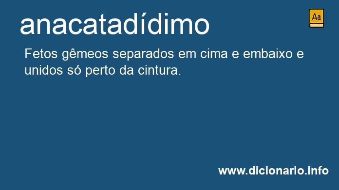 Significado de anacataddimo