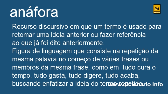 Significado de anfora