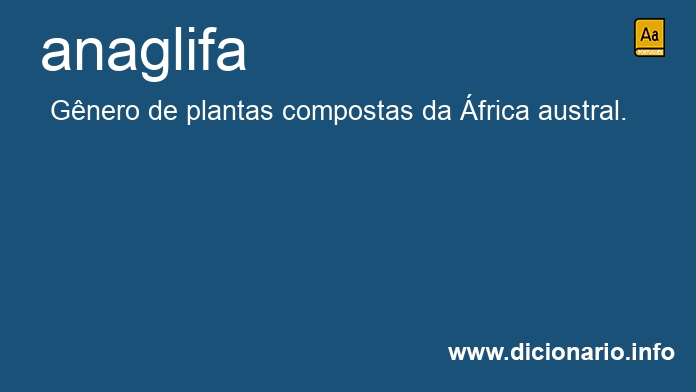 Significado de anaglifa