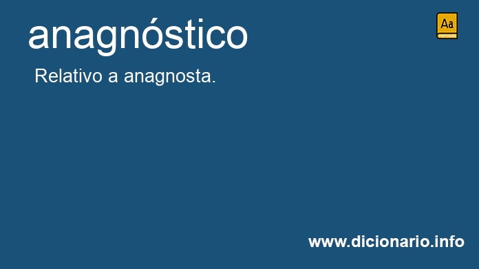 Significado de anagnstico