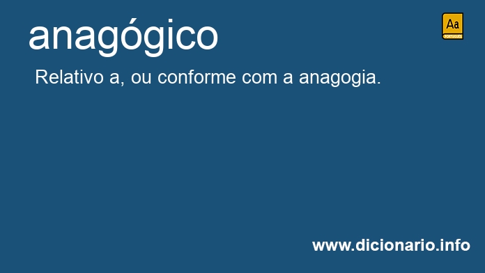 Significado de anaggico