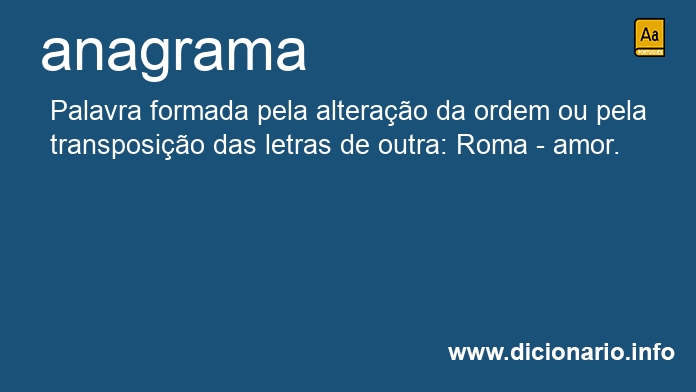 Significado de anagramas
