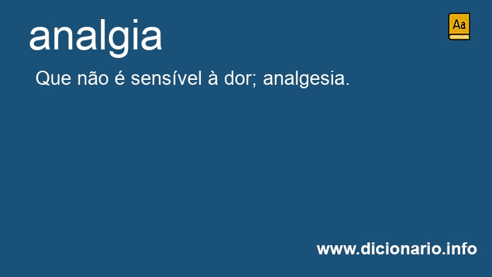 Significado de analgia