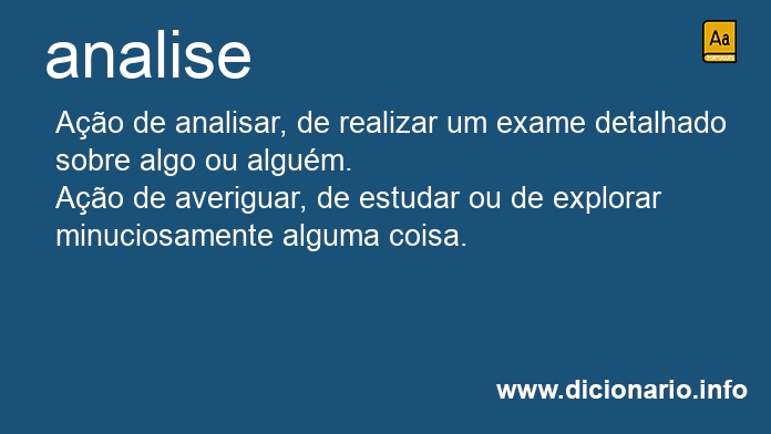 Significado de analise