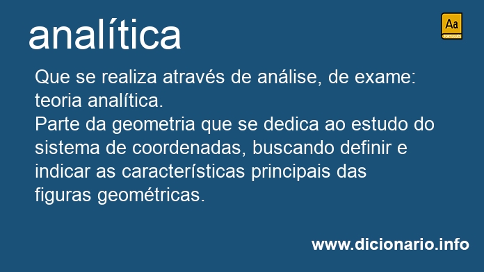 Significado de analtica