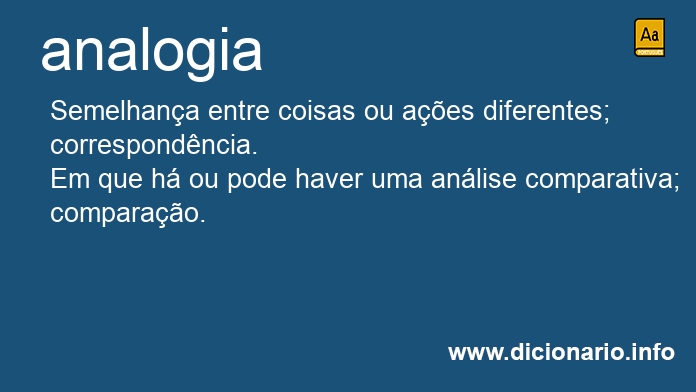 Significado de analogia