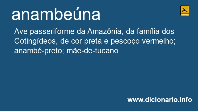 Significado de anambena