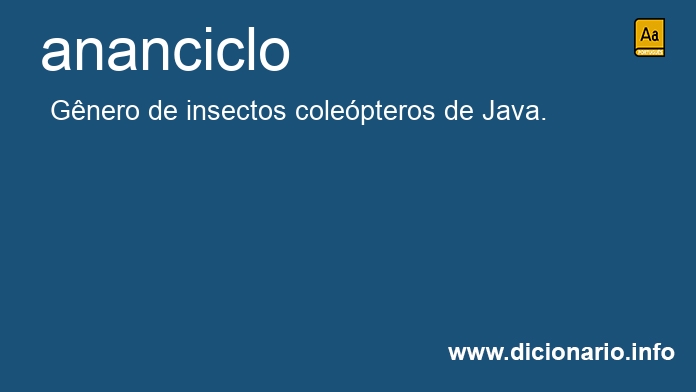 Significado de ananciclo