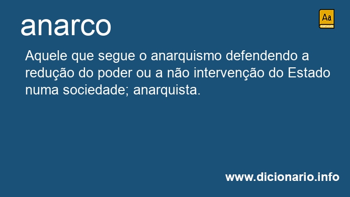 Significado de anarco