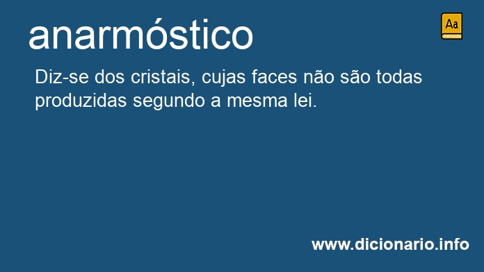 Significado de anarmstico