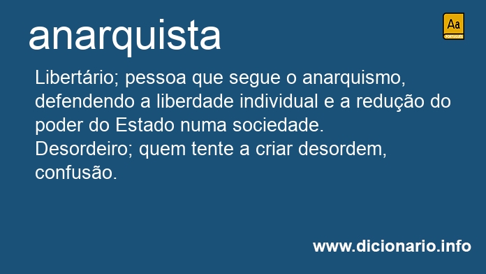 Significado de anarquista