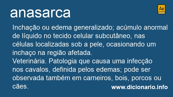 Significado de anasarca