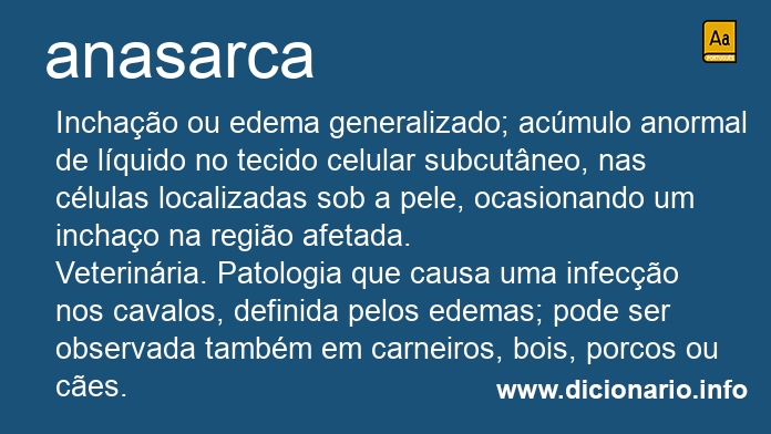 Significado de anasarca