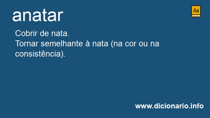 Significado de anatar