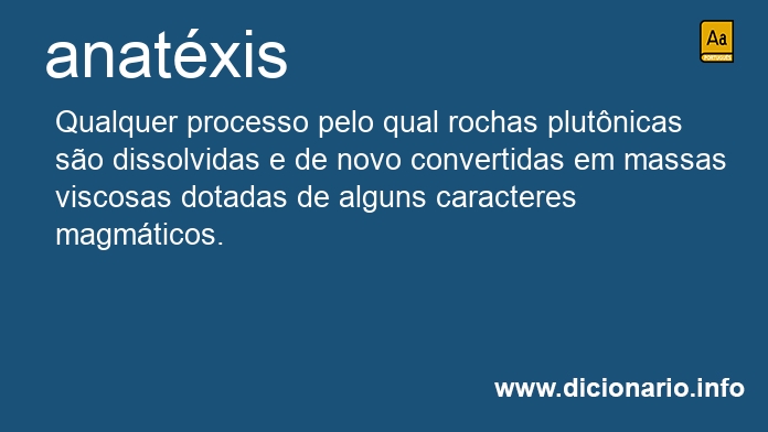 Significado de anatxis