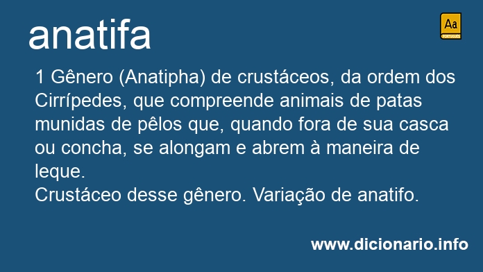 Significado de anatifa