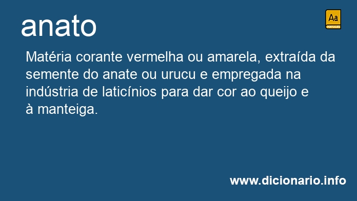 Significado de anato
