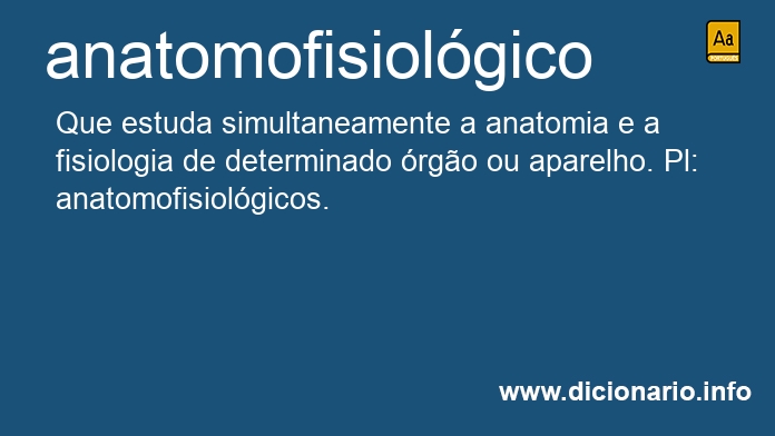 Significado de anatomofisiolgica