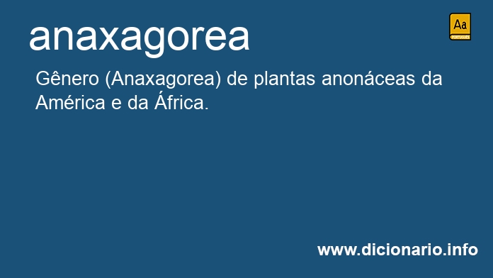 Significado de anaxagorea