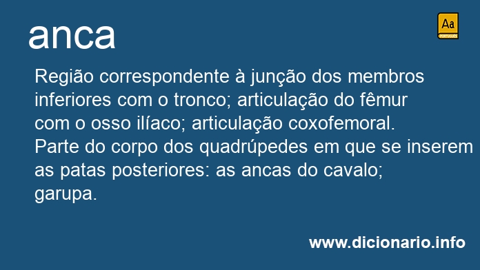 Significado de ancas