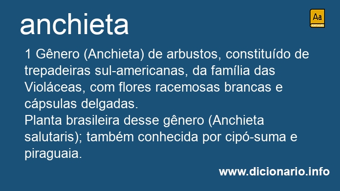 Significado de anchieta