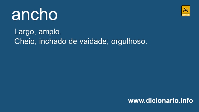 Significado de ancho