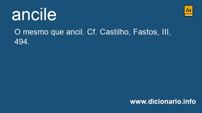 Significado de ancile