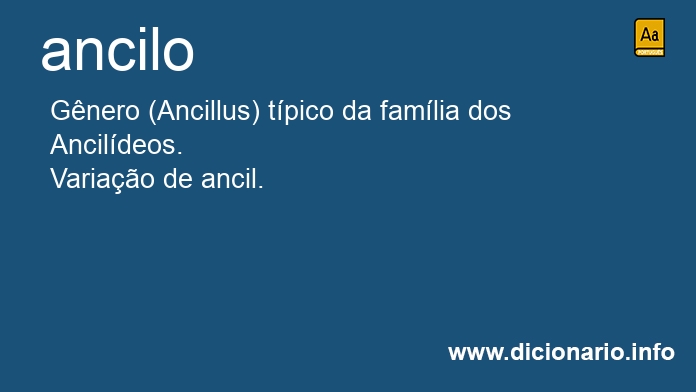 Significado de ancilo