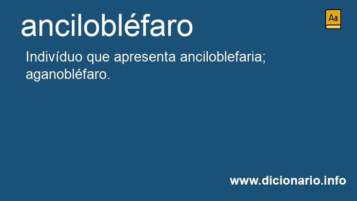 Significado de anciloblfaro