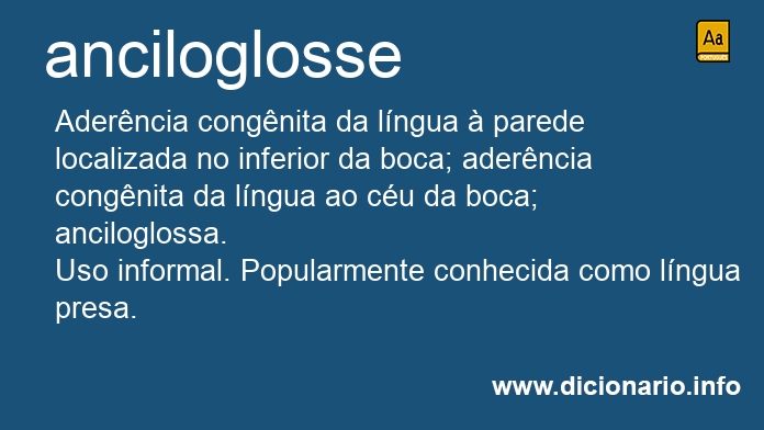 Significado de anciloglosse