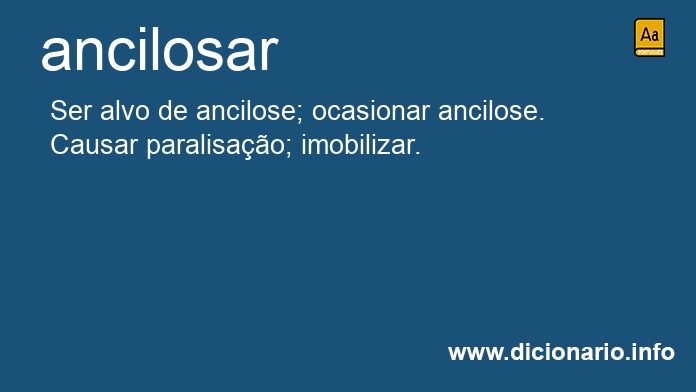 Significado de ancilosais