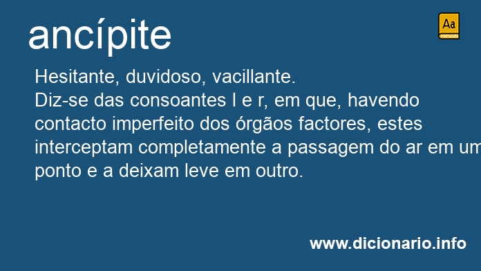 Significado de ancpite