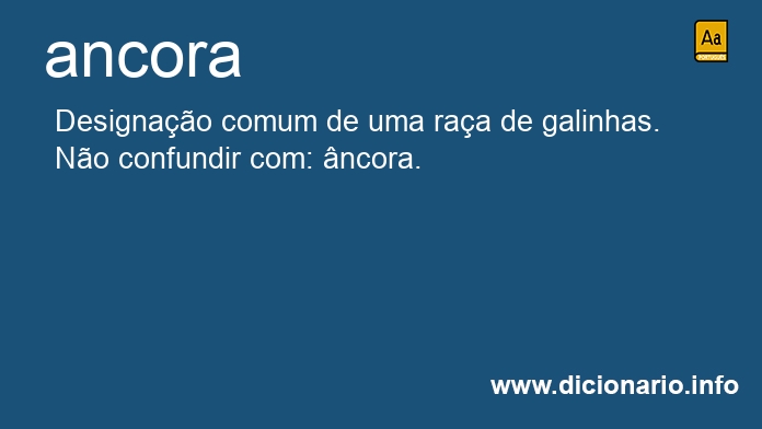 Significado de ancora