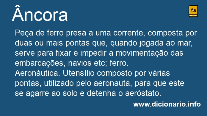 Significado de ncora