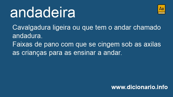 Significado de andadeiras