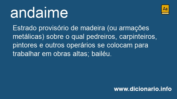 Significado de andaimessa