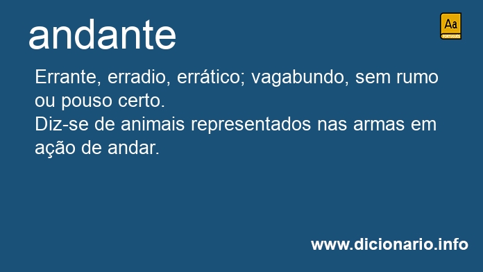 Significado de andante