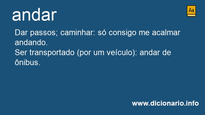 Significado de andar