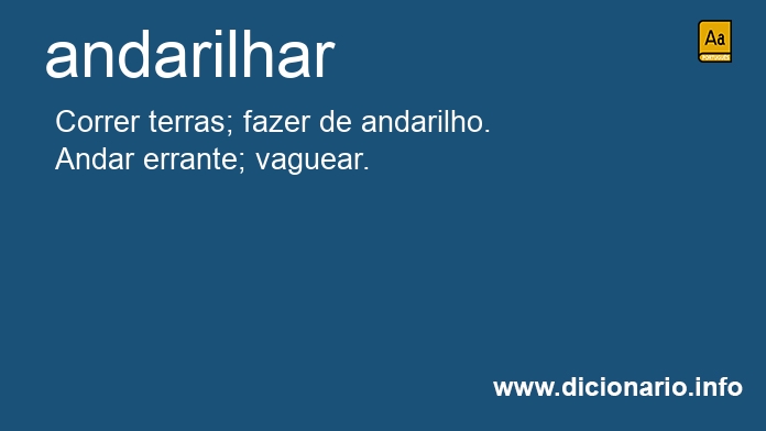 Significado de andarilhar