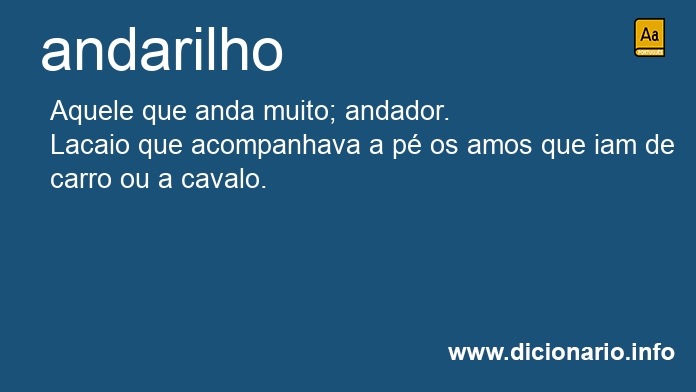 Significado de andarilho