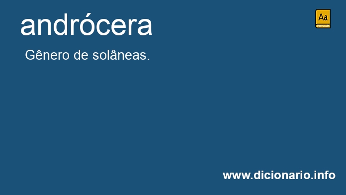 Significado de andrcera