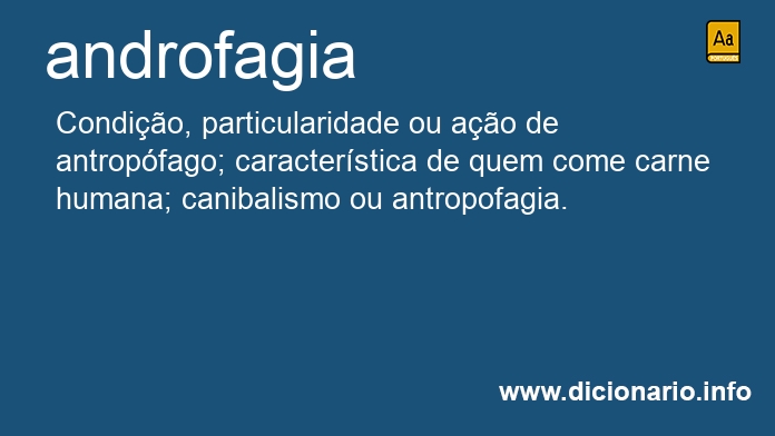 Significado de androfagia