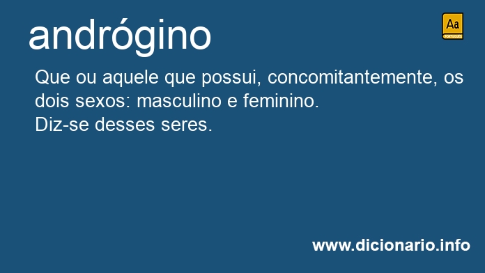 Significado de andrgino