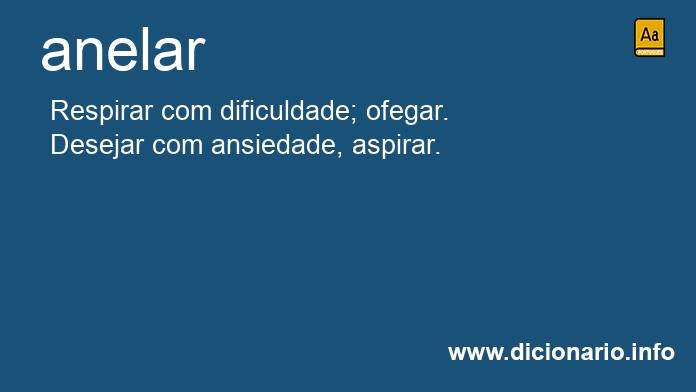 Significado de anelarei